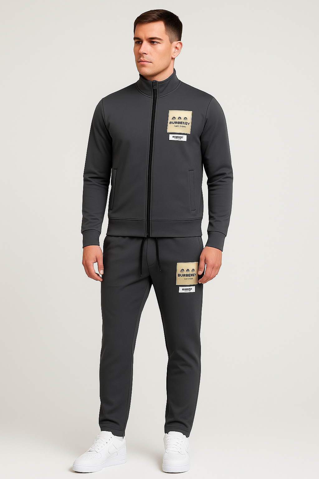 BURBERY ZIPPER IMPORTED SUIT