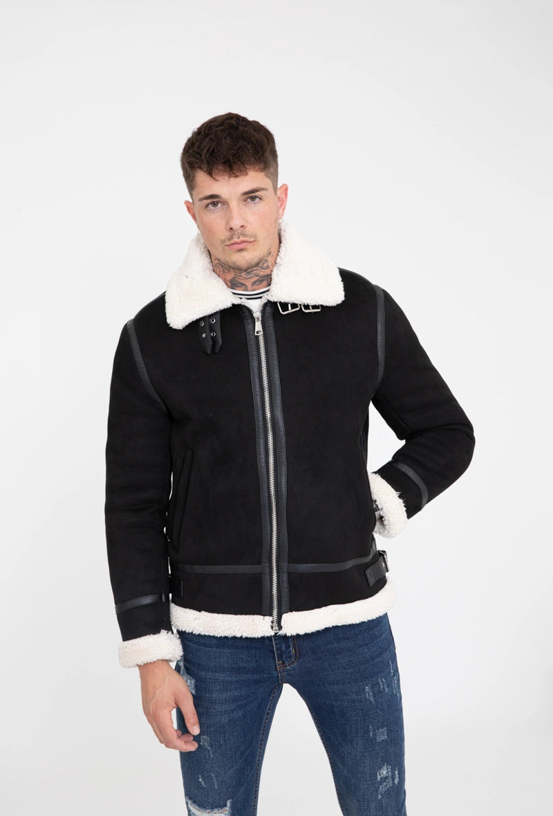 VERS HALMOK SUEDE LEATHER JACKET