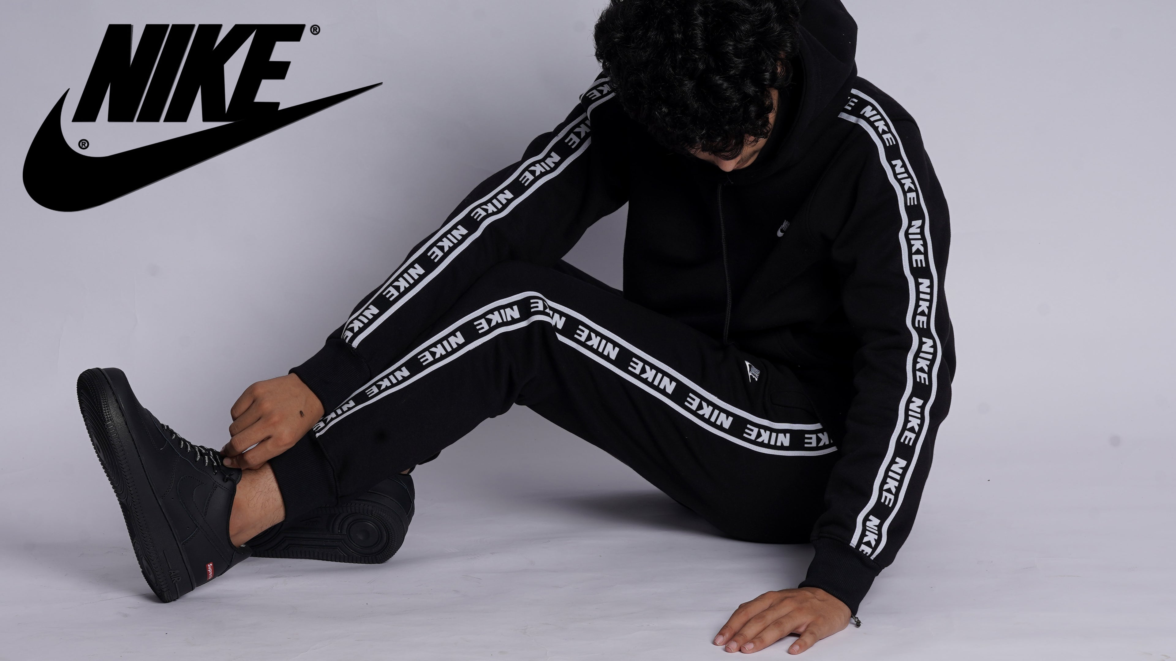 NIKE 100% HYBRID COTTON FLEECE TRACKSUIT