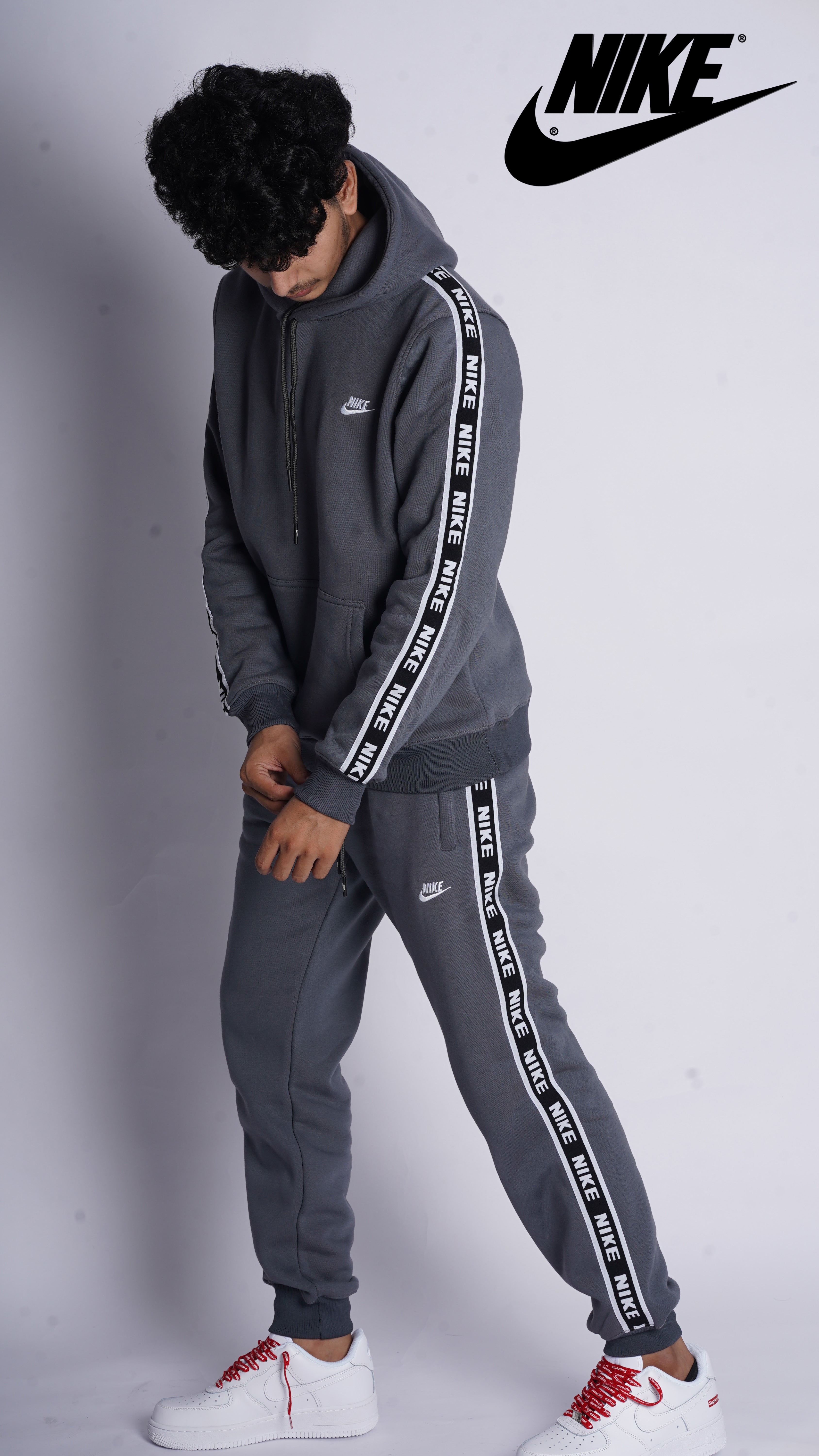 NIKE 100% HYBRID COTTON FLEECE TRACKSUIT