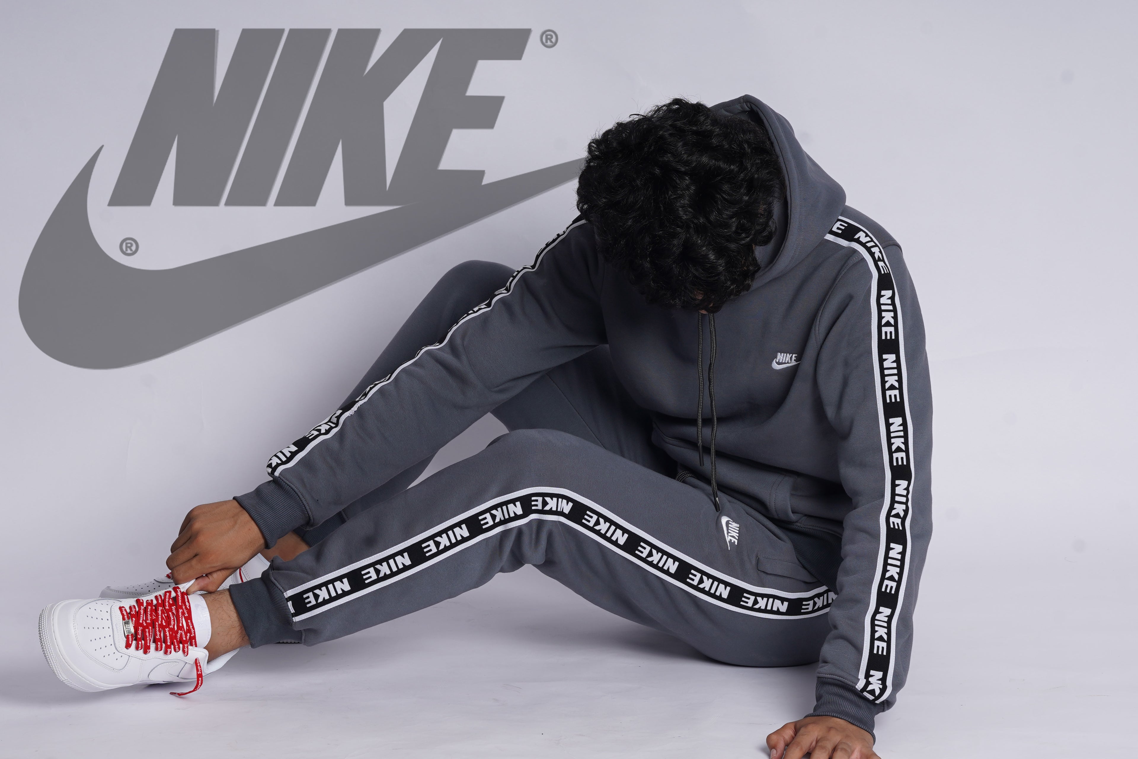 NIKE 100% HYBRID COTTON FLEECE TRACKSUIT