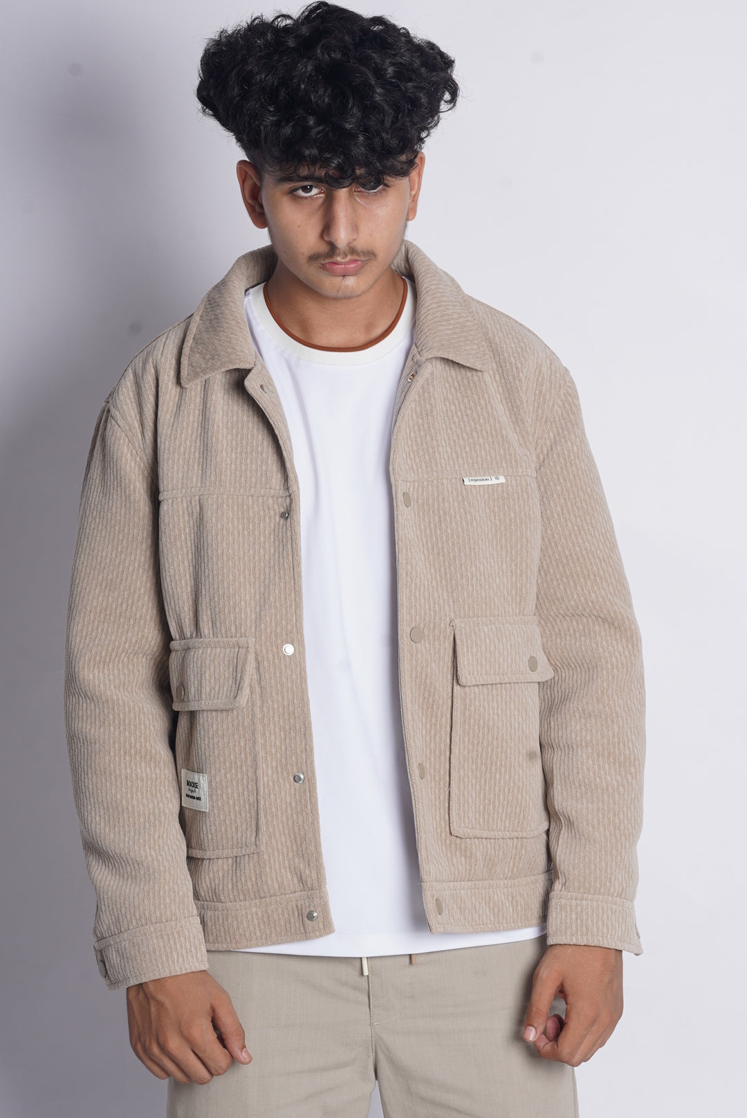 Double POCKET SUEDE JACKET MADE IN VEITNAM