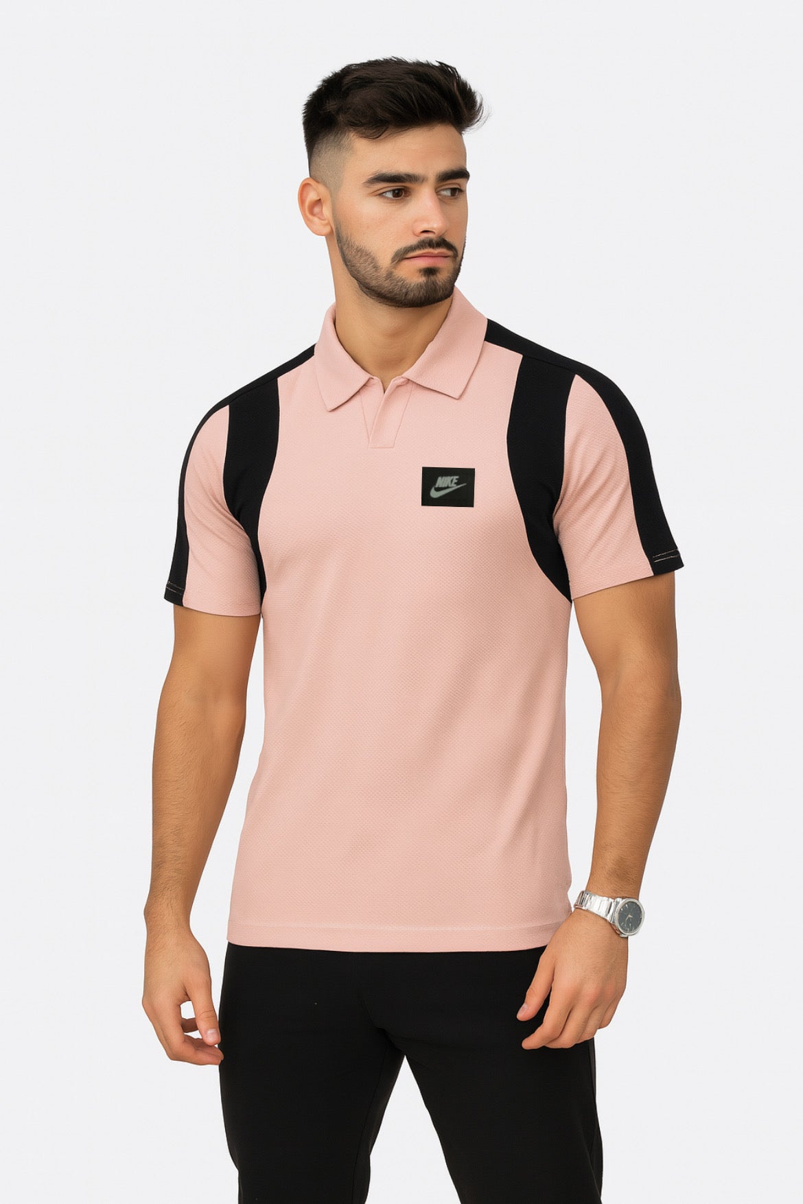 NIKE PREMIUM FABRIC COLLAR SHIRT MADE IN VEITNAM