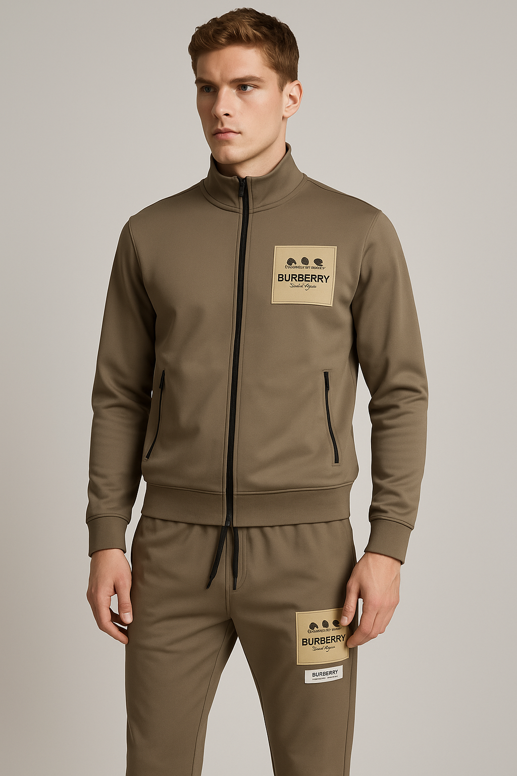 BURBERY ZIPPER IMPORTED SUIT