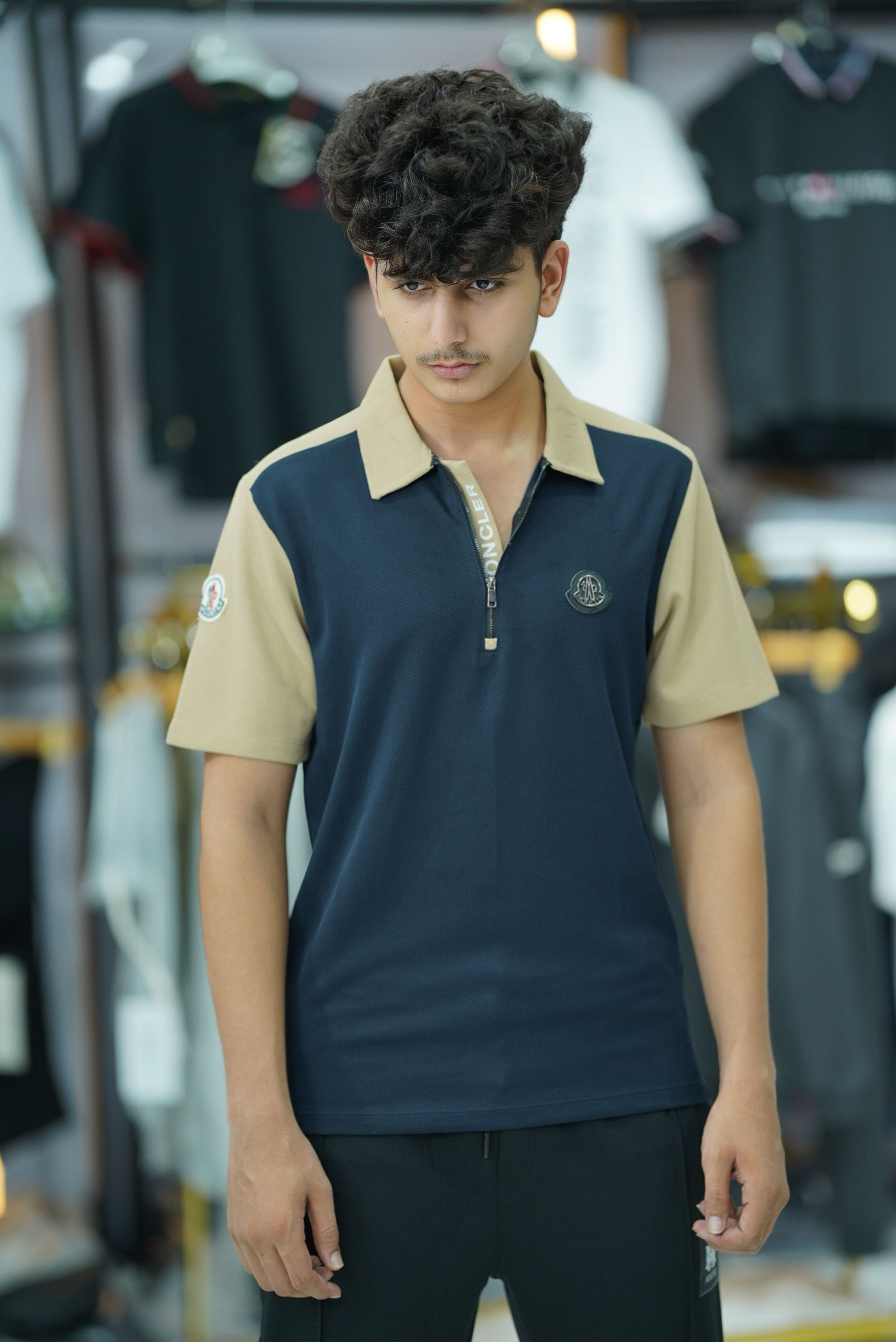 MONCLR PREMIUM FABRIC COLLAR SHIRT