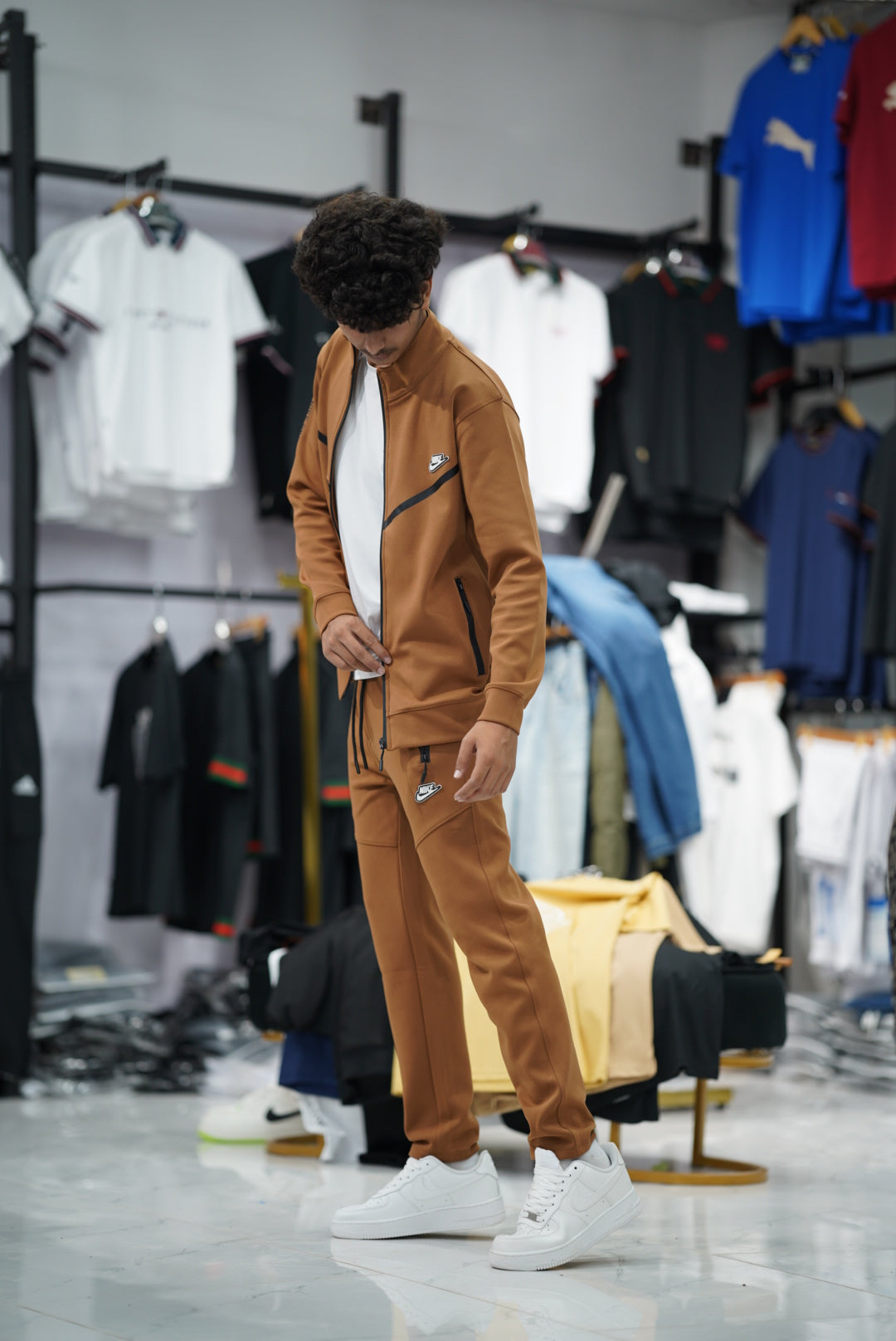 NIKE SILICONE LOGO ELASTIC TRACKSUIT