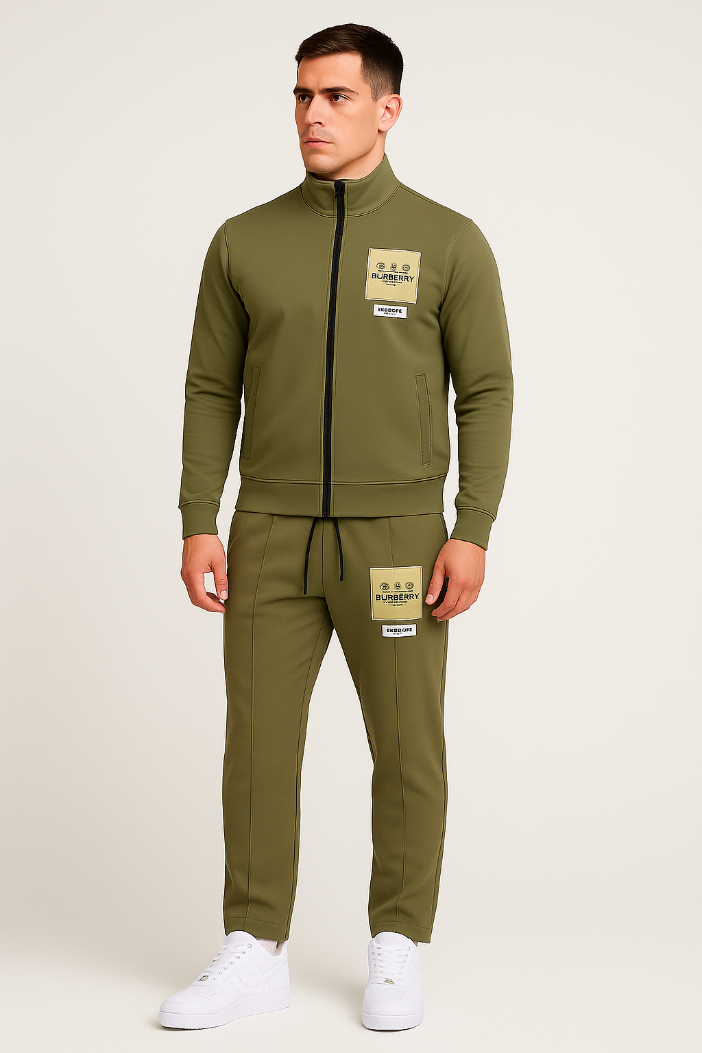 BURBERY ZIPPER IMPORTED SUIT