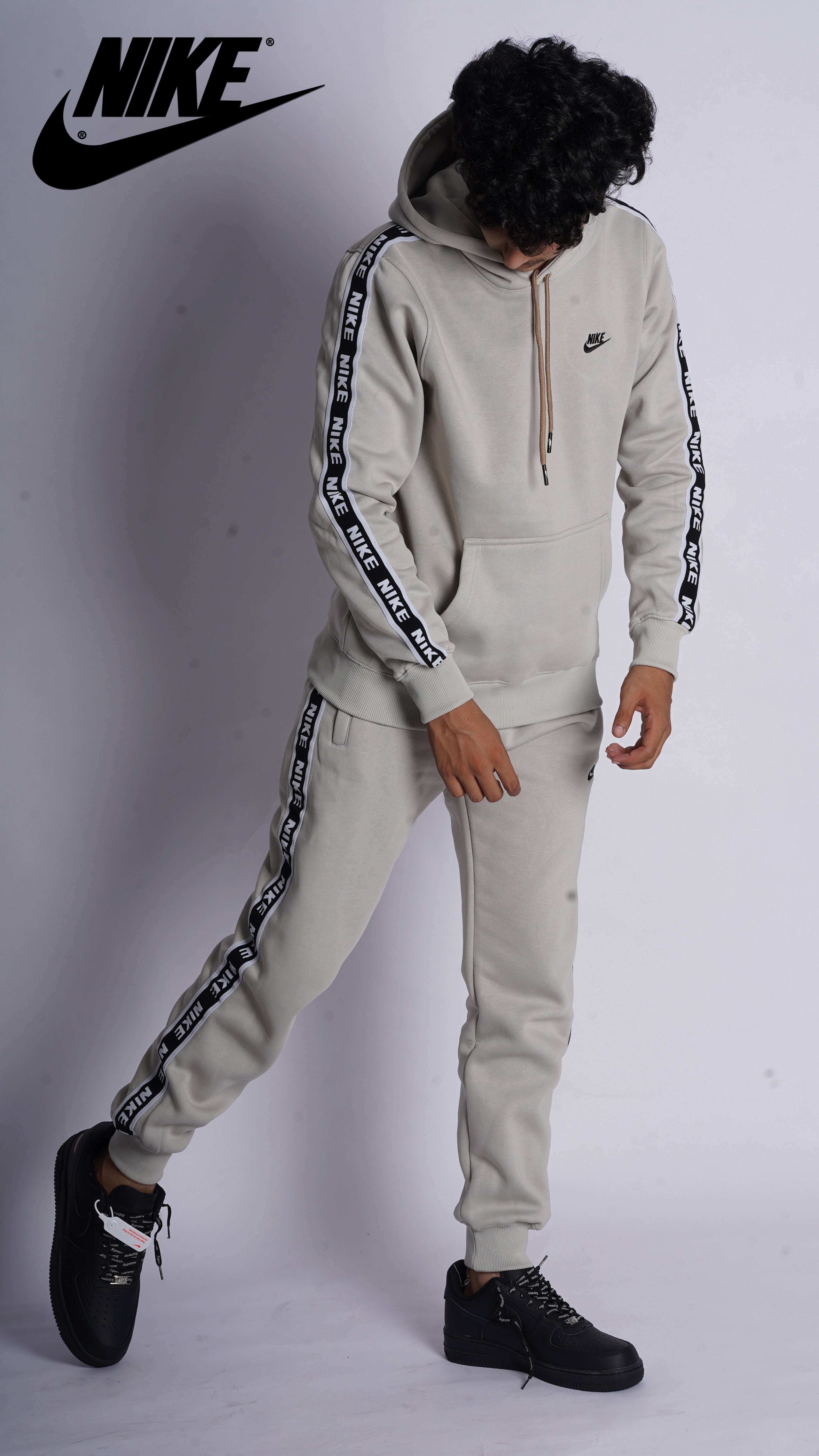 NIKE 100% HYBRID COTTON FLEECE TRACKSUIT