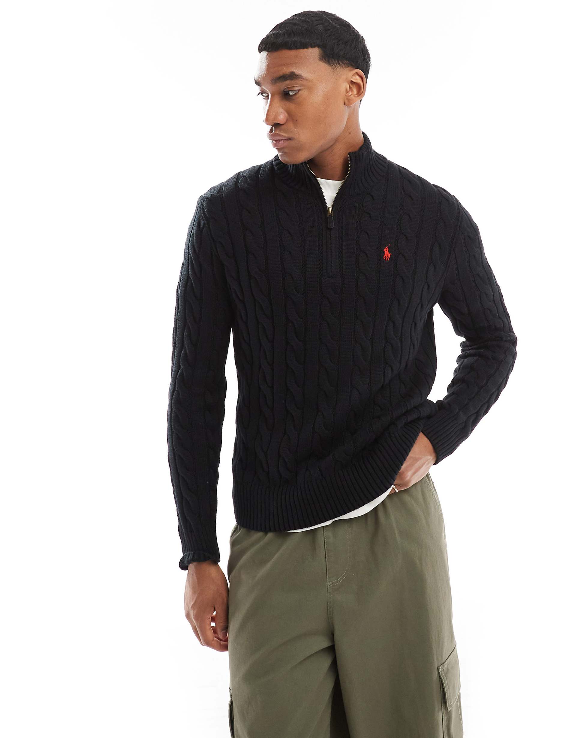 POLO ORIGINAL FABRIC KNITWEAR HALF ZIP