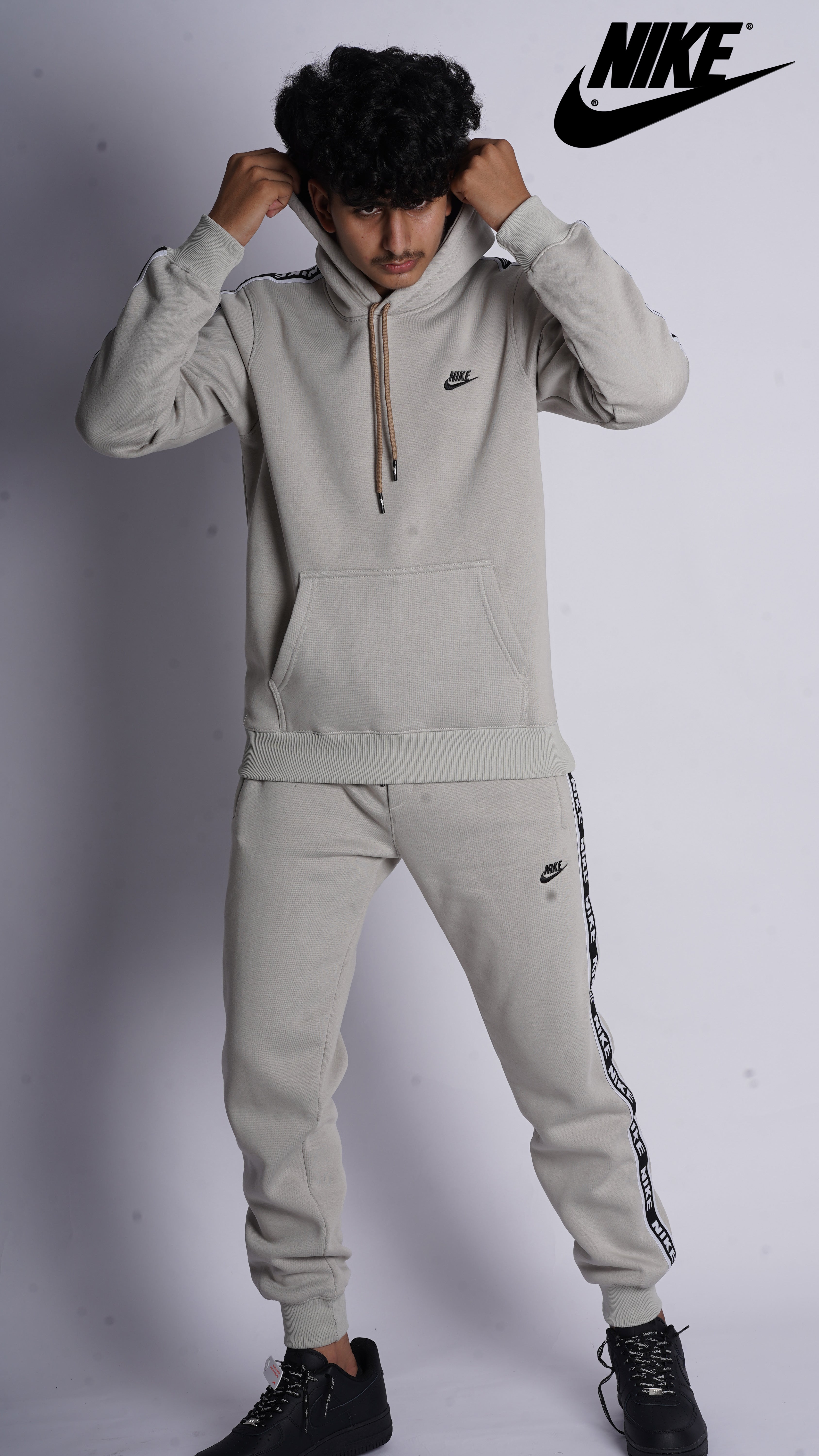 NIKE 100% HYBRID COTTON FLEECE TRACKSUIT