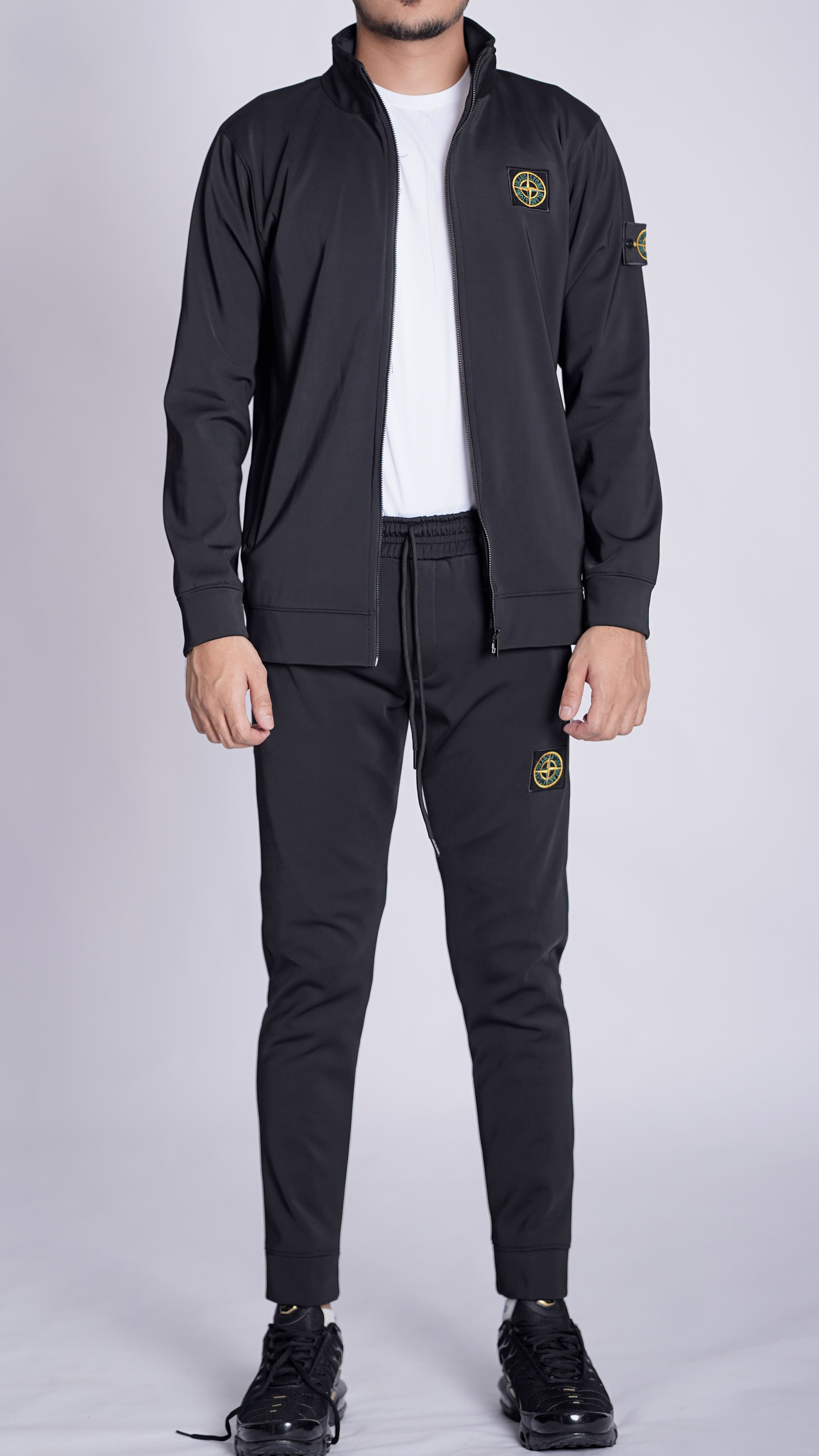 STONE ISLAND NYLON BONDED ZIPPER TRACK SUIT