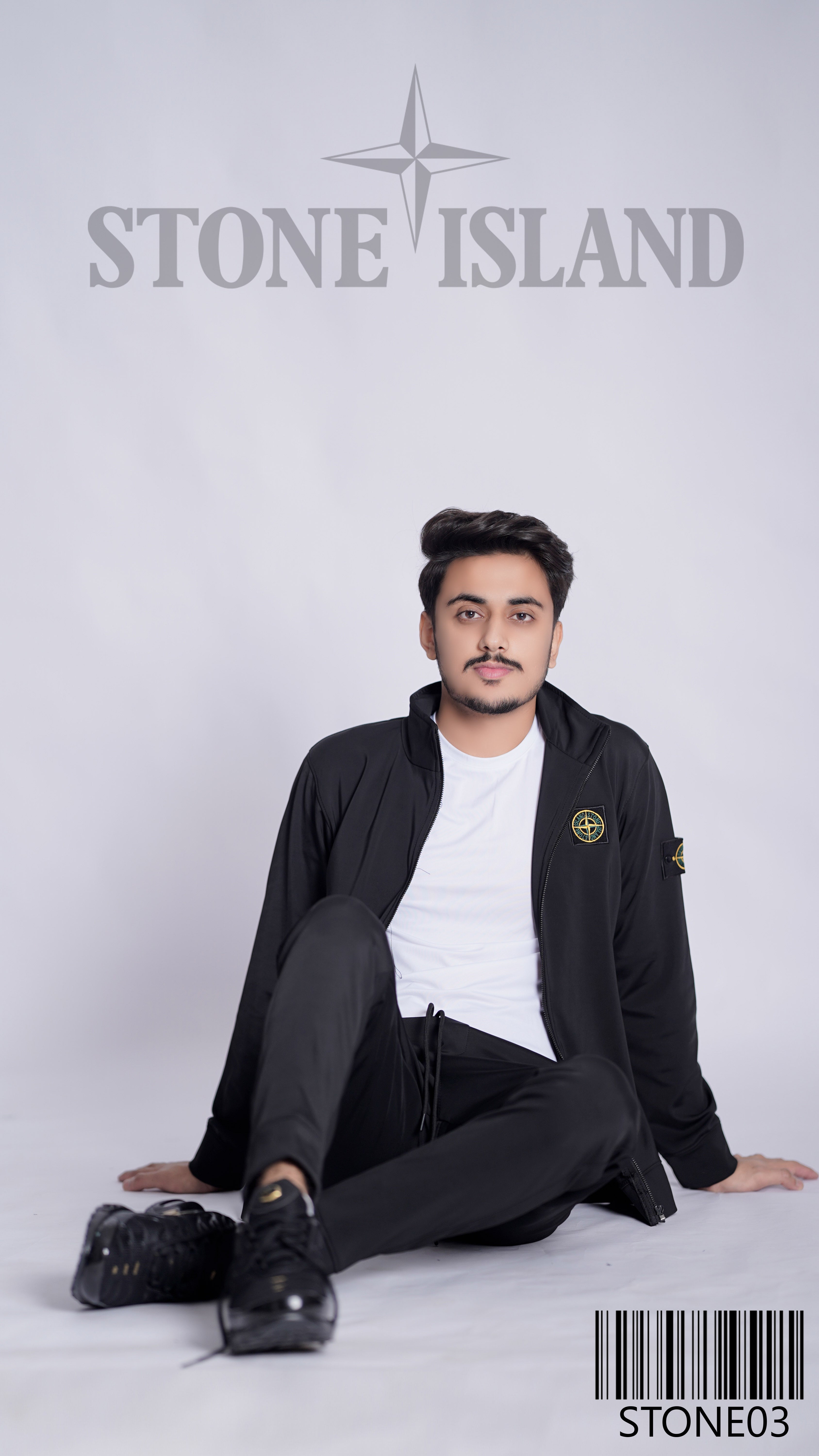 STONE ISLAND NYLON BONDED ZIPPER TRACK SUIT