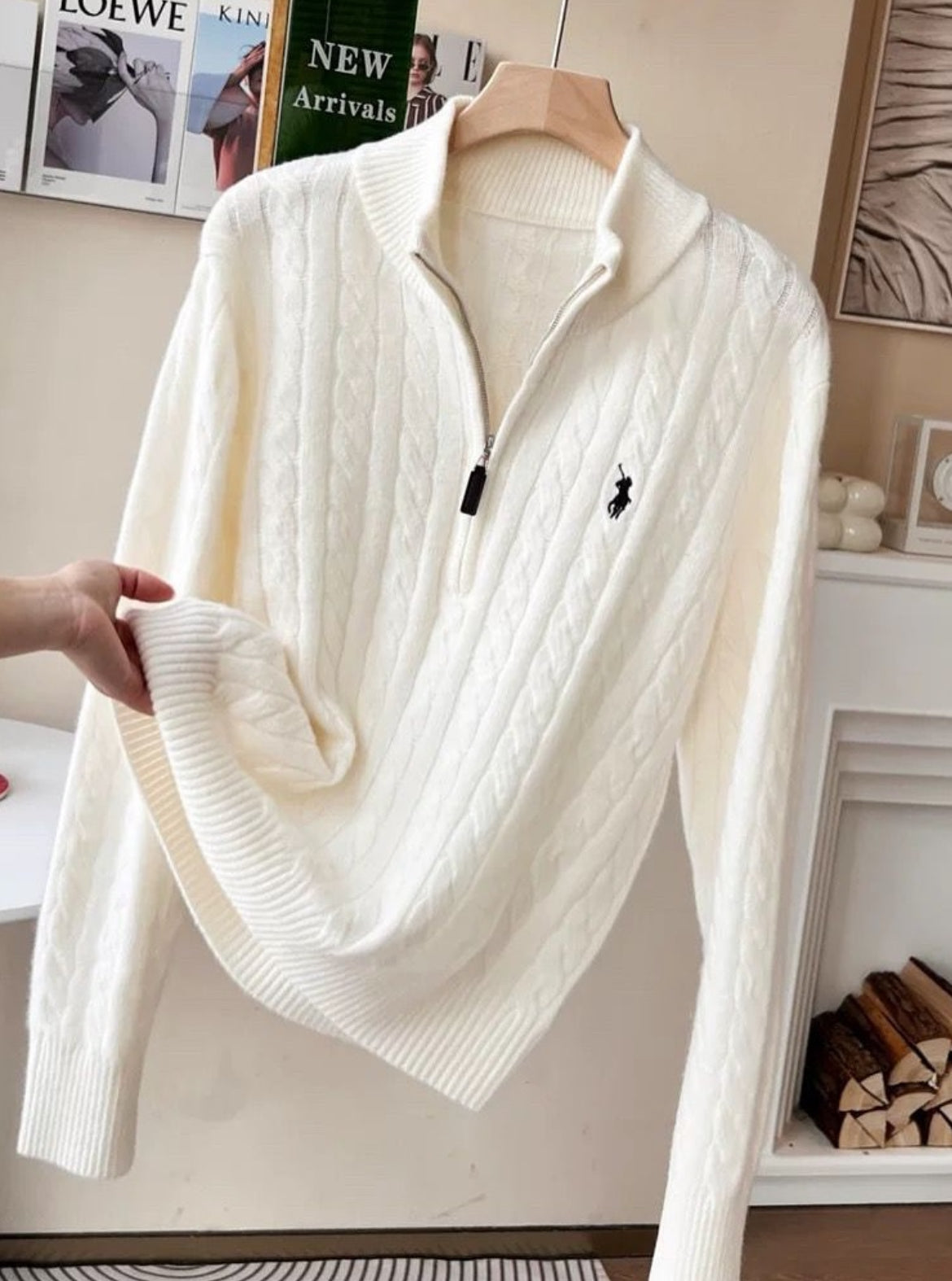 POLO ORIGINAL FABRIC KNITWEAR HALF ZIP