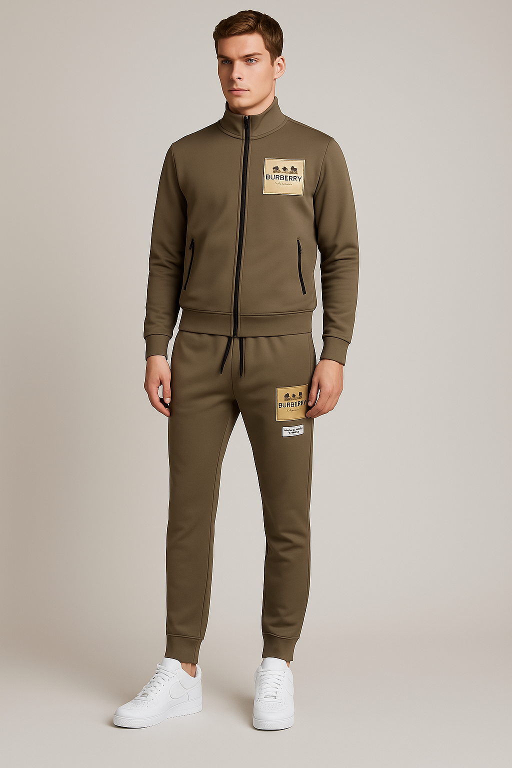 BURBERY ZIPPER IMPORTED SUIT