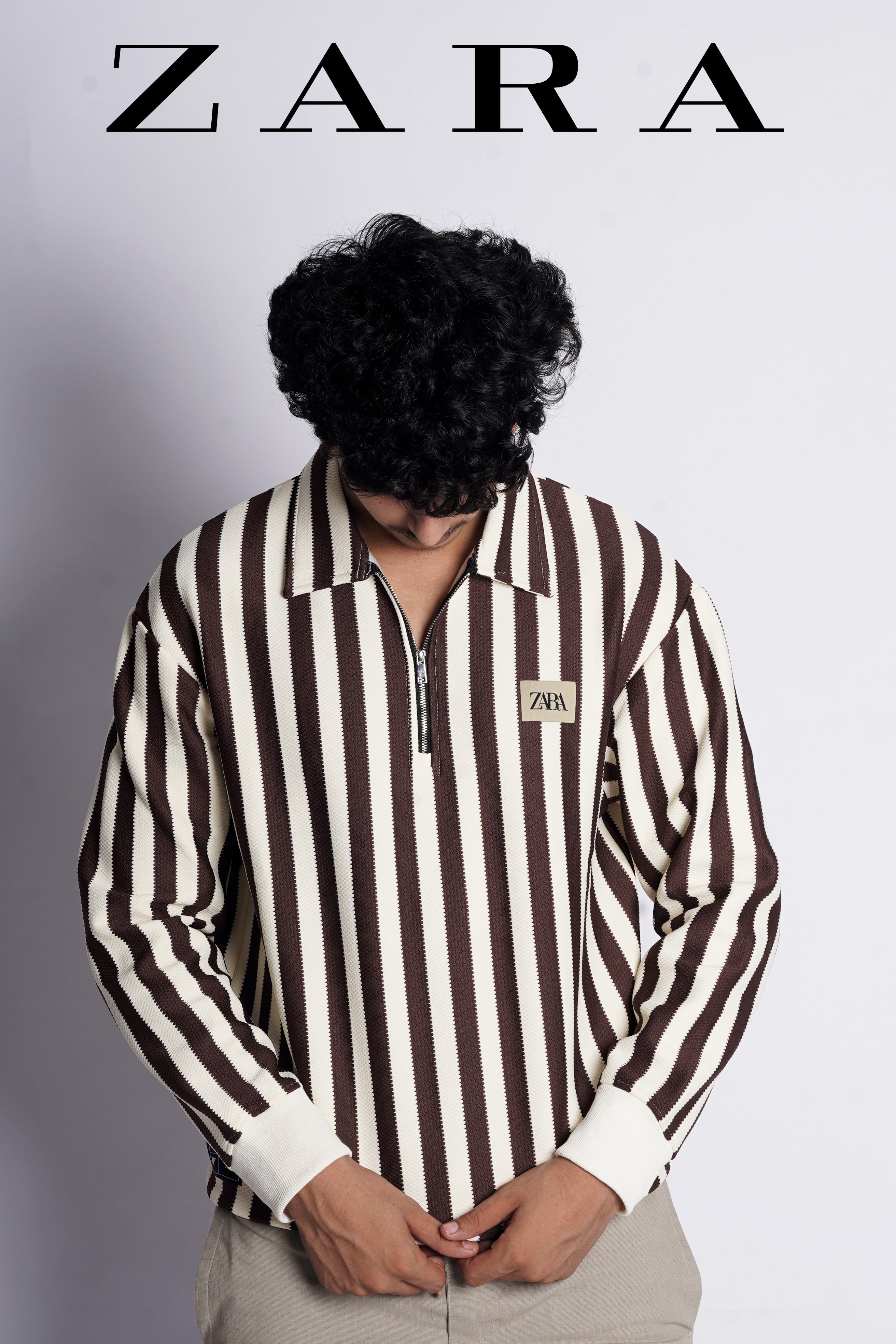 ZARA MAN OLD MONEY FLEECE SHIRT