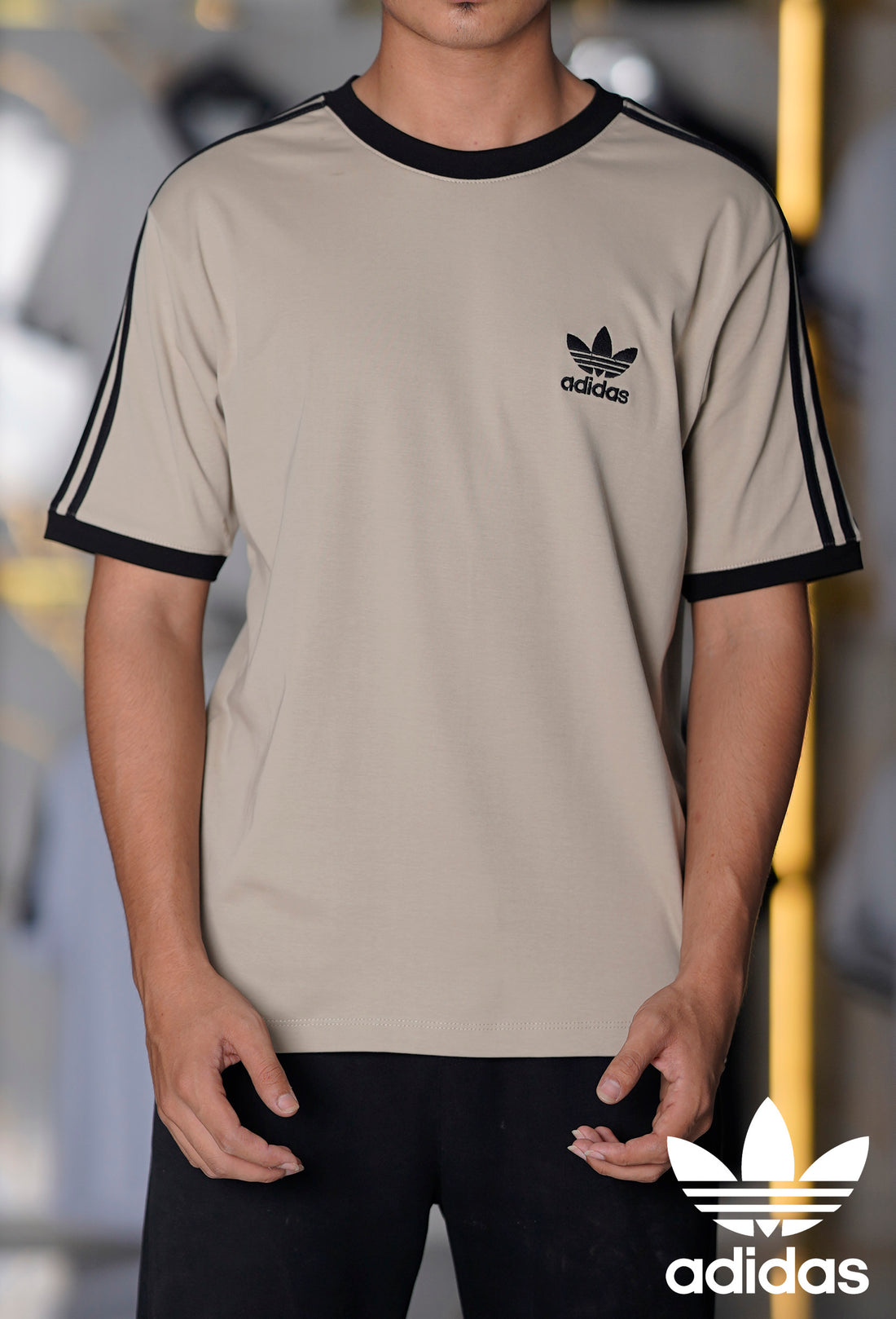 ADIDAS 100% HYBRID COTTON T-SHIRT