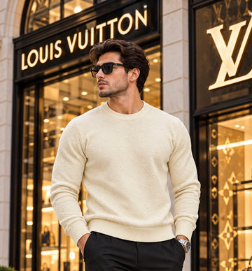 LV ROUND NECK KNITEWEAR FULL SLEEEVE SWEATSHIRT