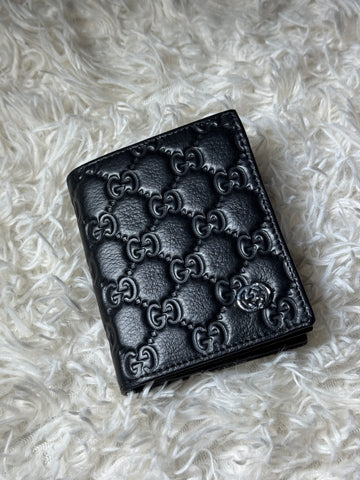 GUCCI SILVER LOGO WALLET