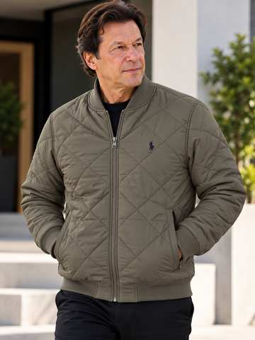 POLO PUFFER BAN COLLAR JACKET