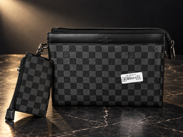 2213- Louis Vuitton Damier Graphite Document Pouch