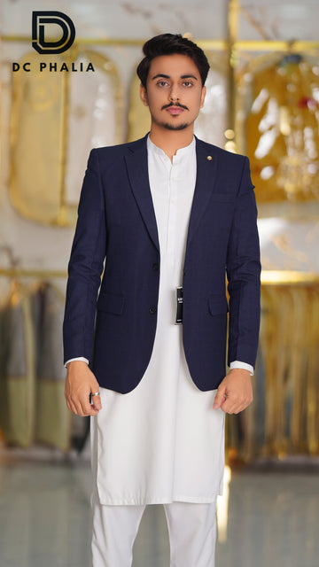 NAVY BLUE ARM CUT PREMIUM COAT