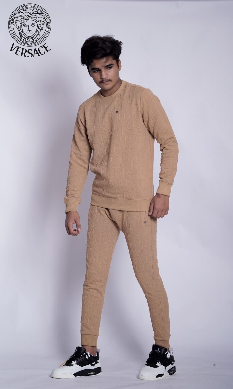 VERSACE TEXTURED SUIT
