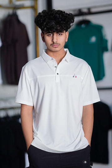MONCLER STICHLESS 100% HYBRID POLO SHIRT