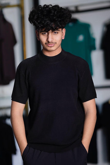 OLD MONEY NECK KNIT T.SHIRT