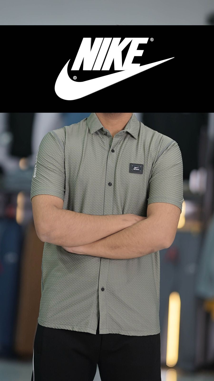 NIKE CASUAL PREMIUM STRACH FABRIC SHIRT