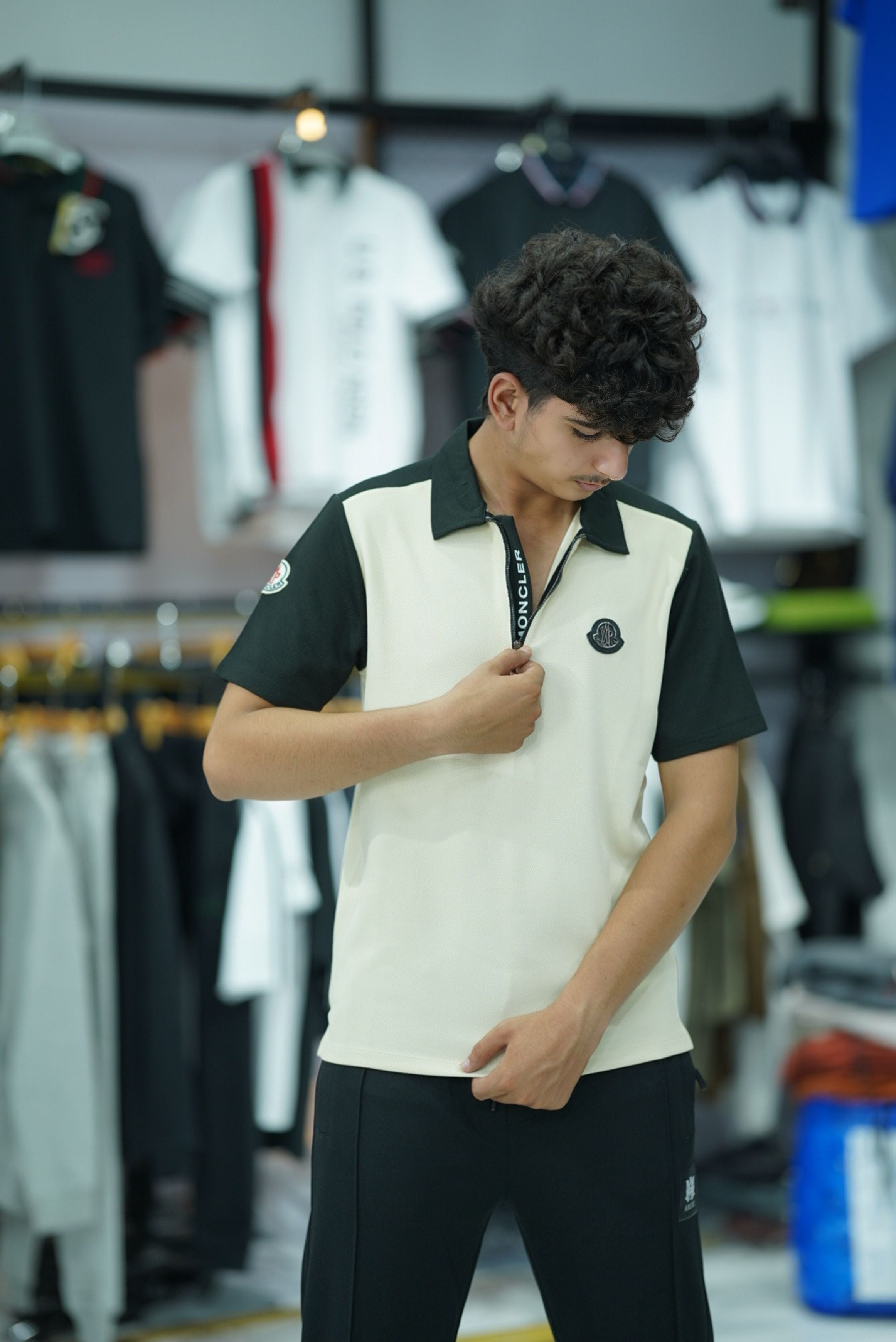 MONCLR PREMIUM FABRIC COLLAR SHIRT