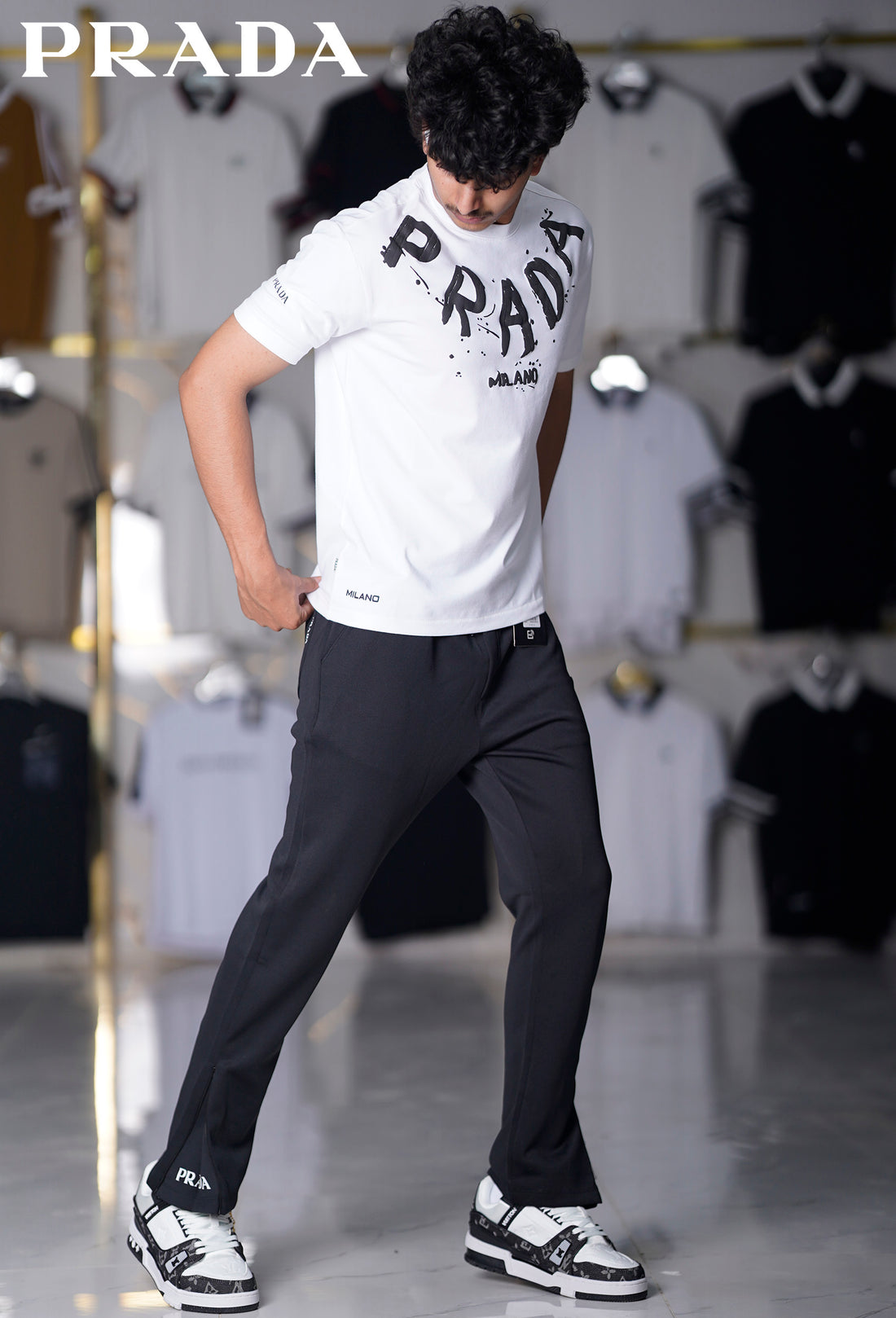 prada imported tracksuit
