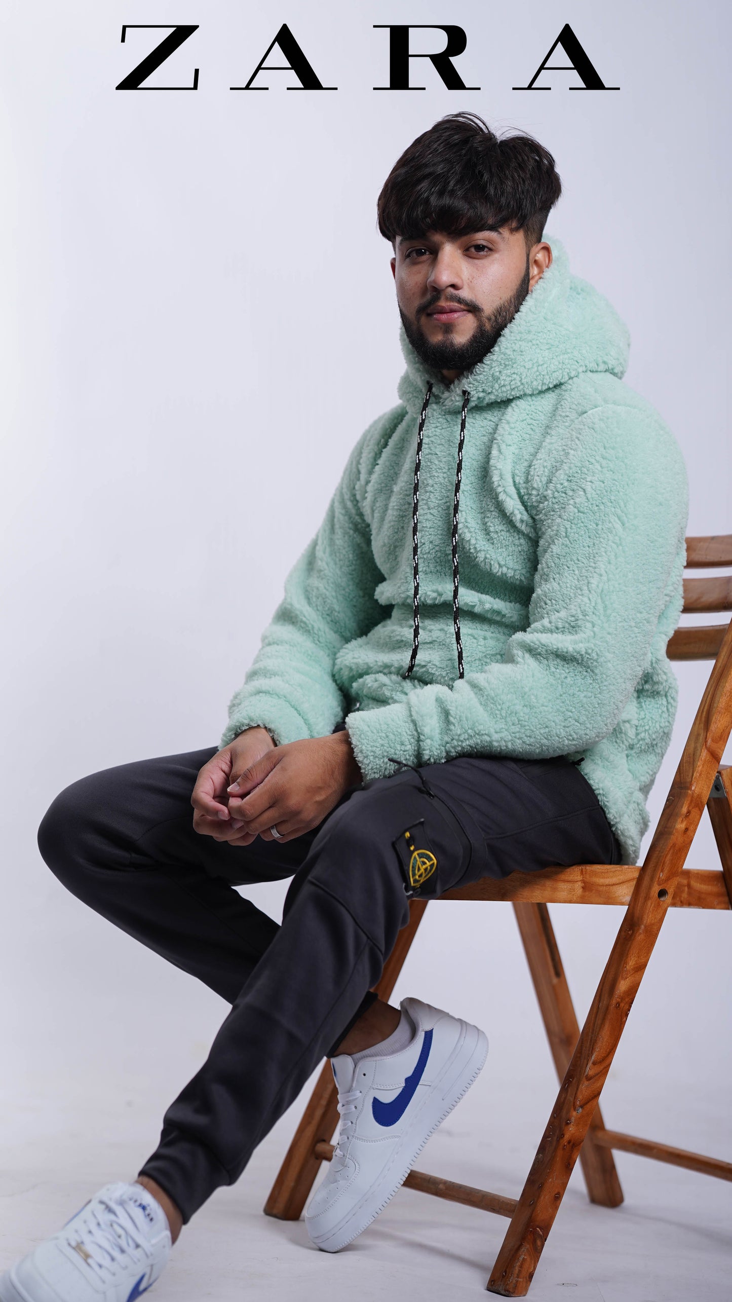 BEAR WOOL HODDIE