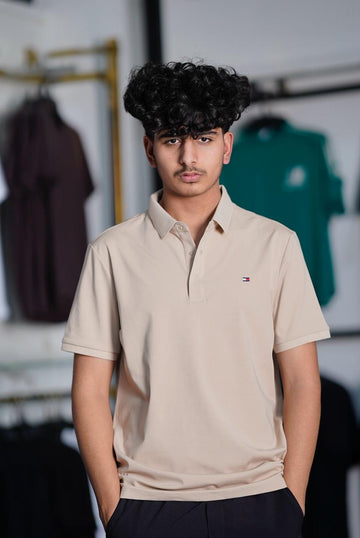 TOMMY 100% HYBRID COTTON POLO SHIRT