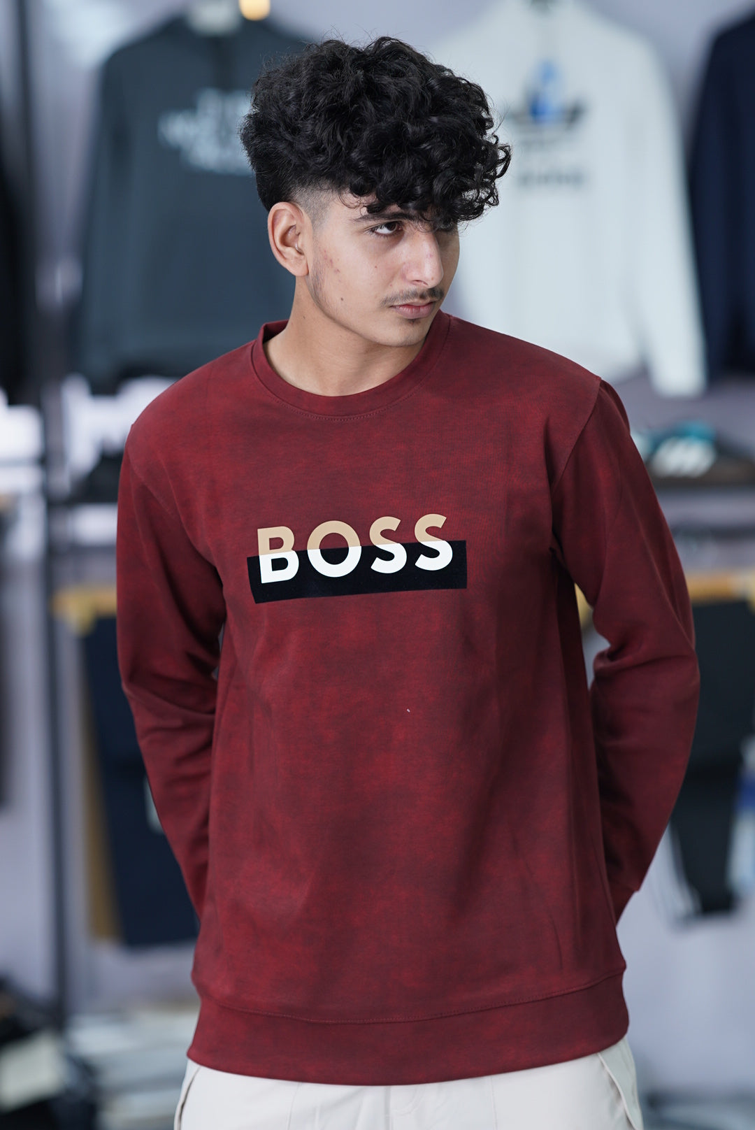 HUGO BOSS 100% HYBRID SWEAT SHIRT