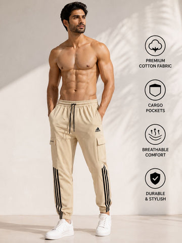 ADIDAS EMBROID 100% COTTON TROUSER