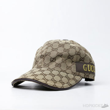 GUCCI ALL OVER EMBOSED SIDE PATTI LOGO