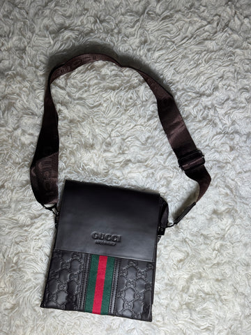 GUCCI FOLD BAG STRIPE ORIGINAL LEATHER