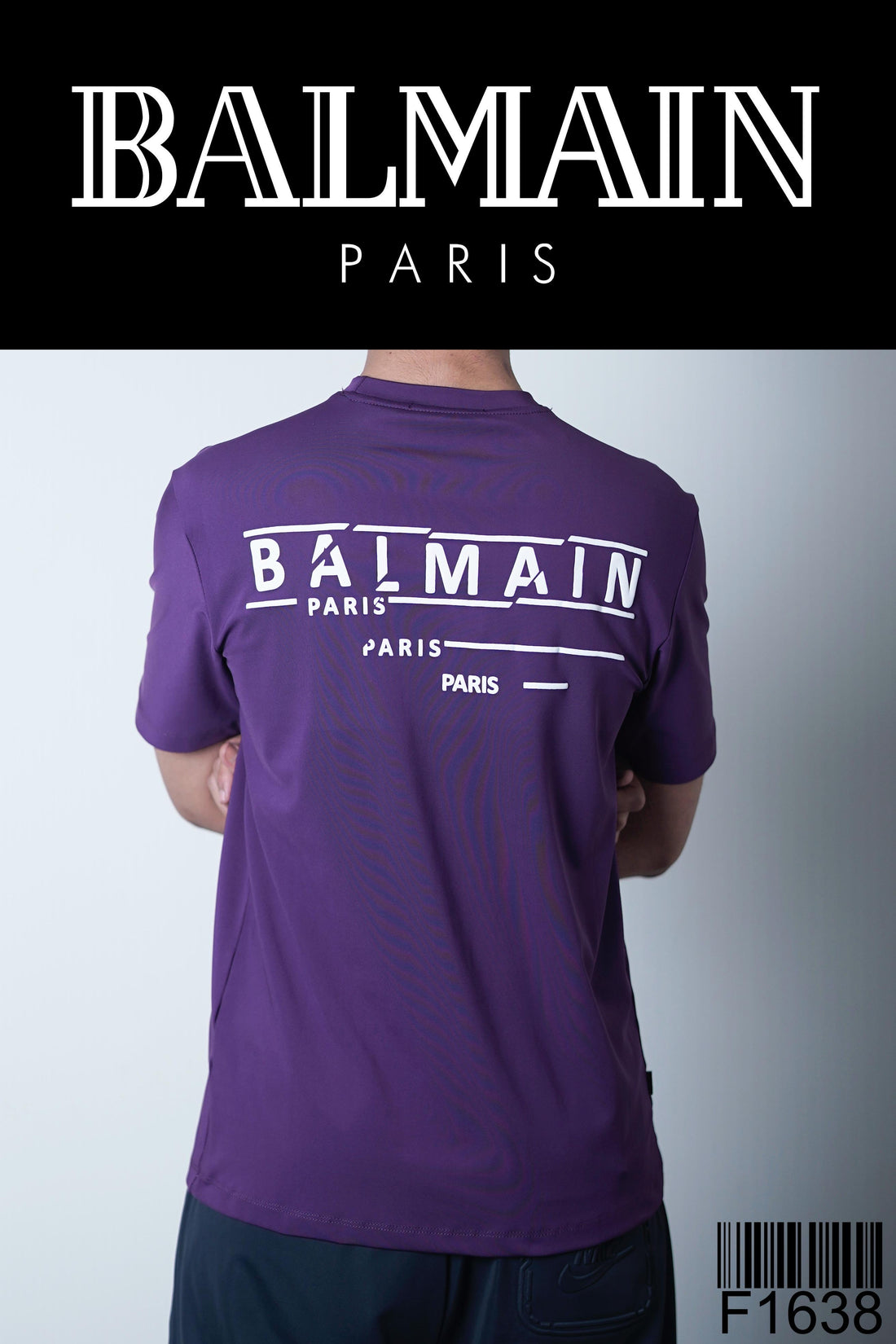 BALMAIN 100% COTTON T SHIRT