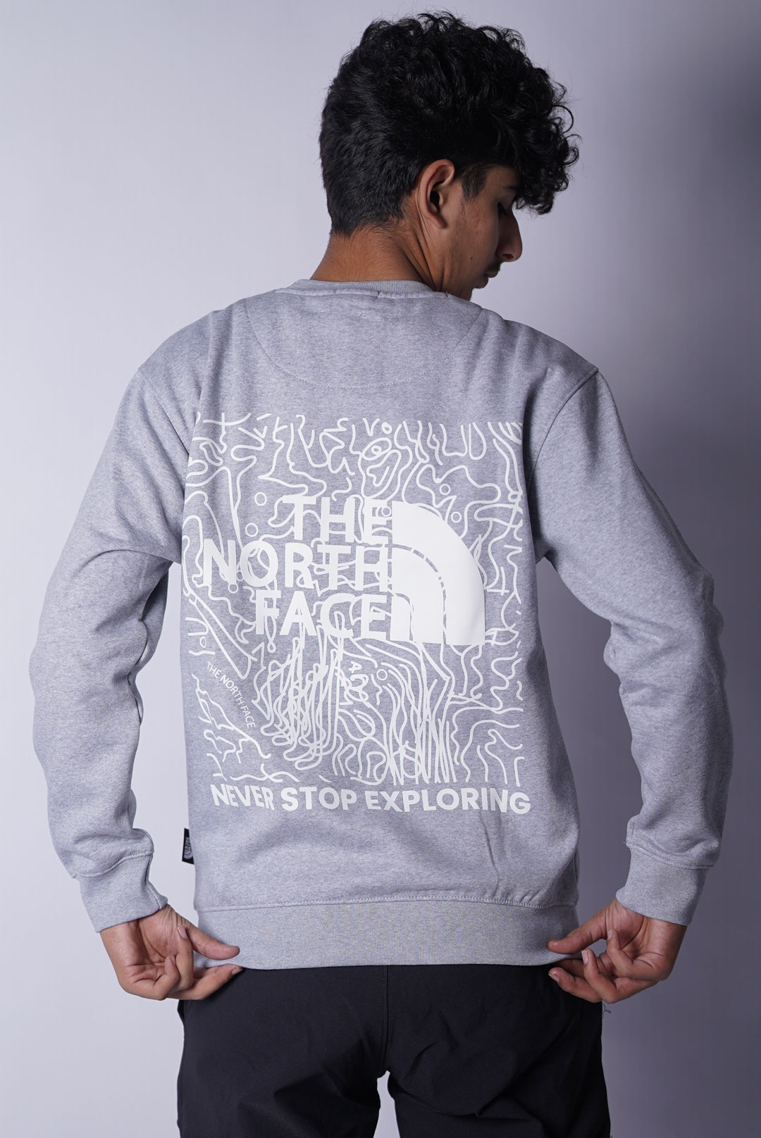THE NORTHFACE COTTON FLEECE SWEATSHIRT