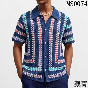 POLO KNIT HAND MADE COLLAR SHIRT