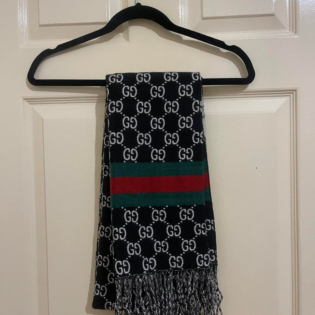 GUCCI STRAP WOOL SCARF