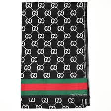 GUCCI STRAP WOOL SCARF