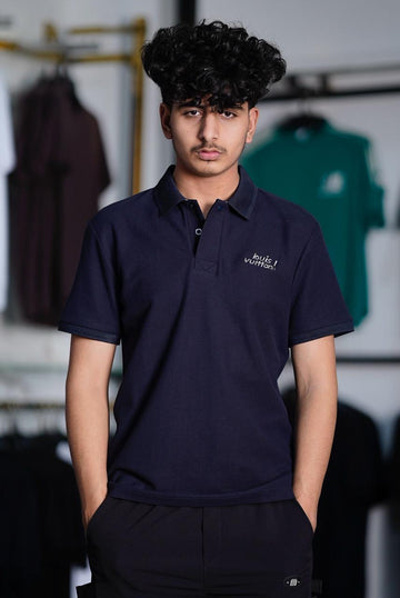 LOUIS VETAN EMBROIDED COTTON PK POLO SHIRT
