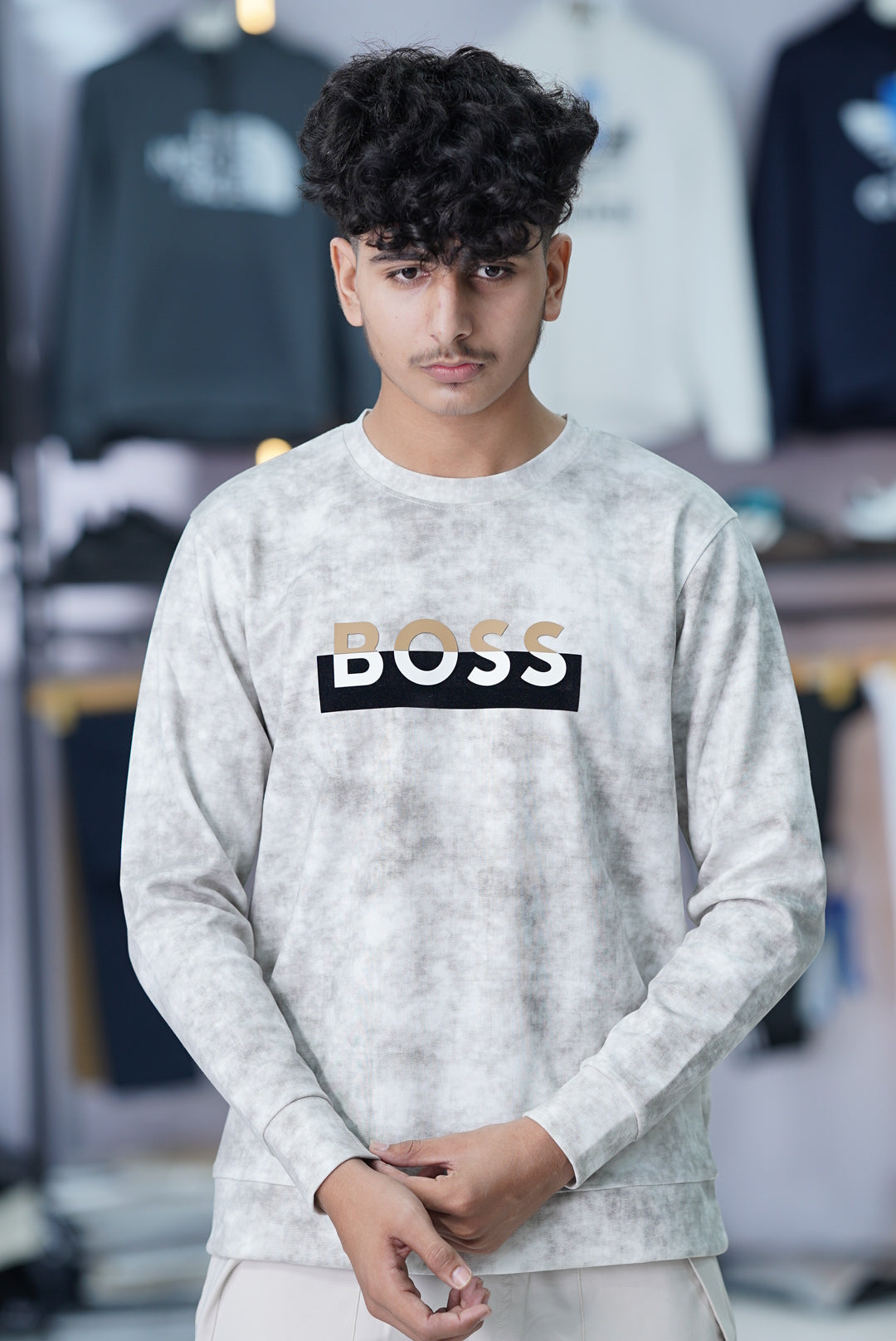 HUGO BOSS 100% HYBRID SWEAT SHIRT