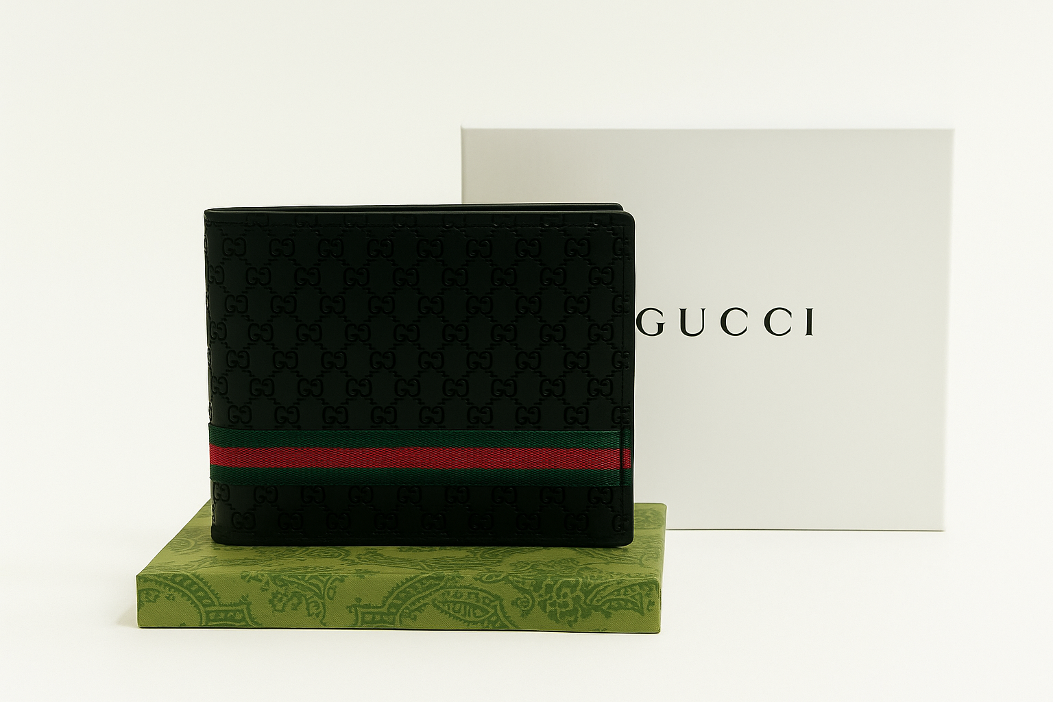 GUCCI BROWN BLACK WALLET