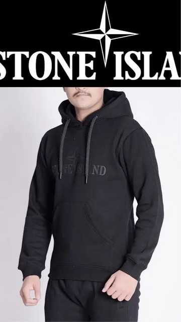 STONE ISLAND 100% HYBRID FLEECE HOOD