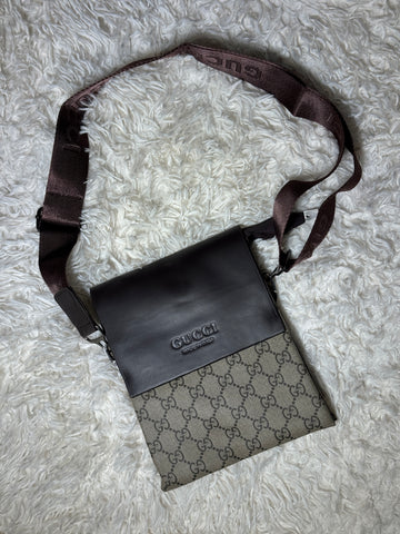GUCCI FOLD BAG STRIPE ORIGINAL LEATHER