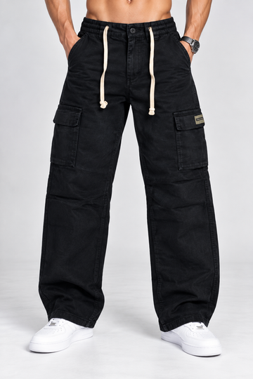 BLACK BAGGY PENT