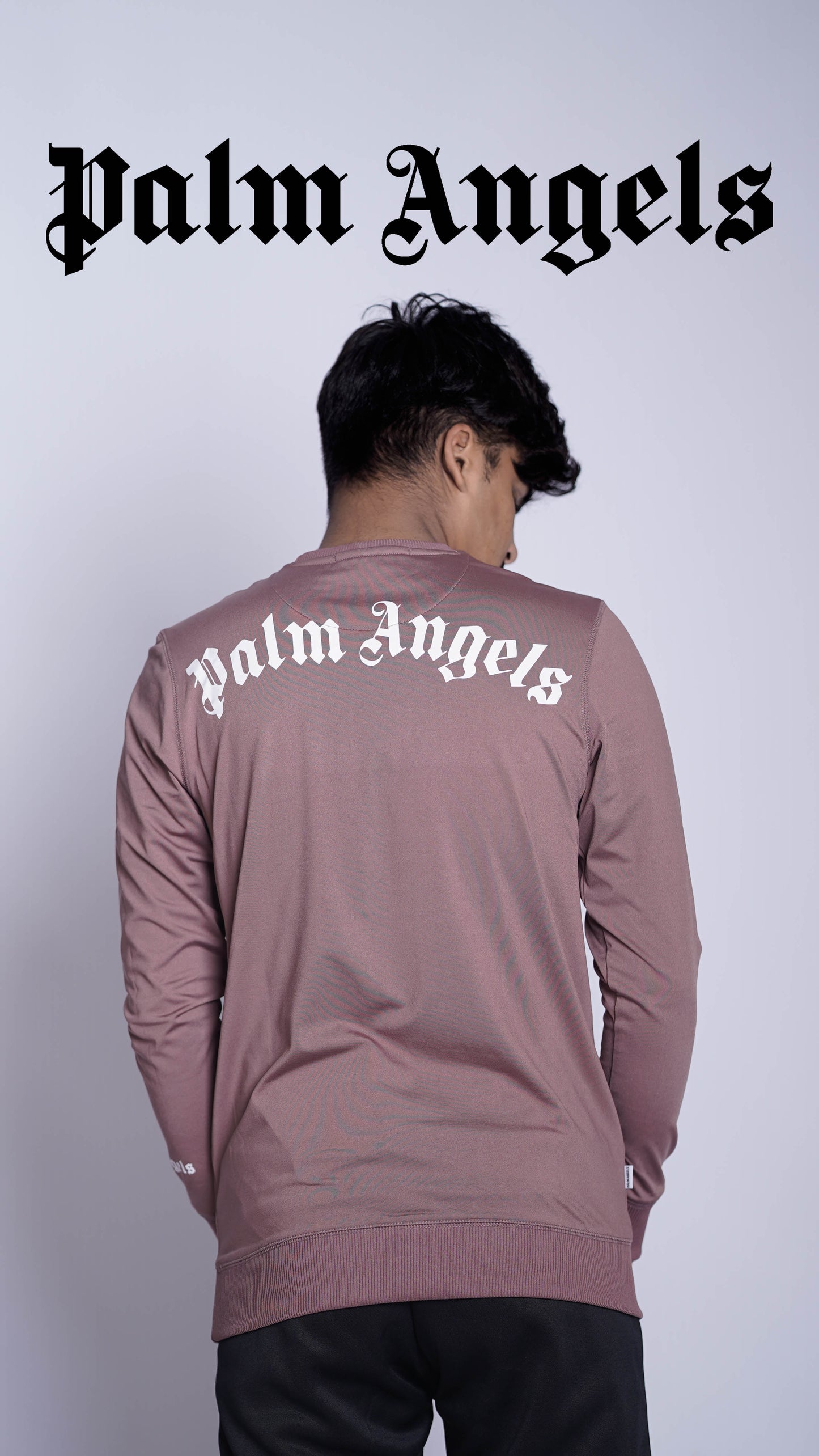 PALM ANGELS  EMBROIDERED SWEAT SHIRT