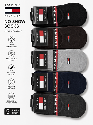 TOMMY LOAFERS PACK OF 5 SOCKS 100% COTTON